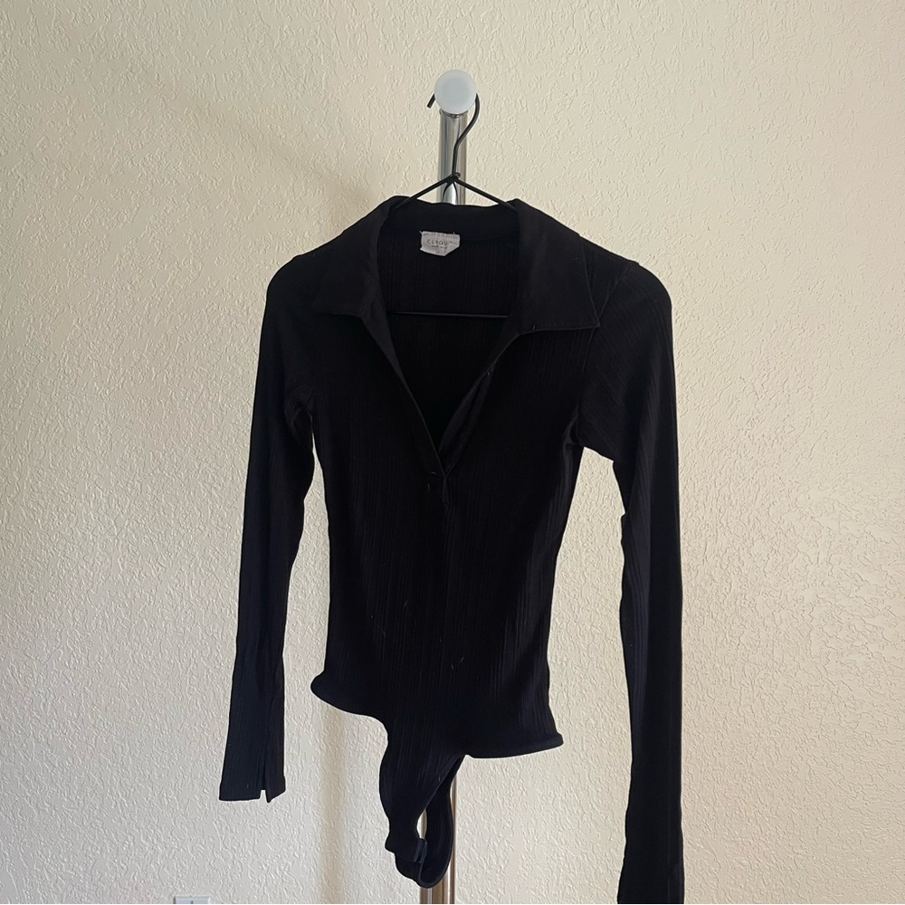 Black Long Sleeve Women's Top